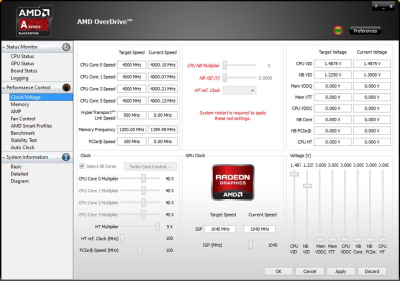 Overclock discount amd software